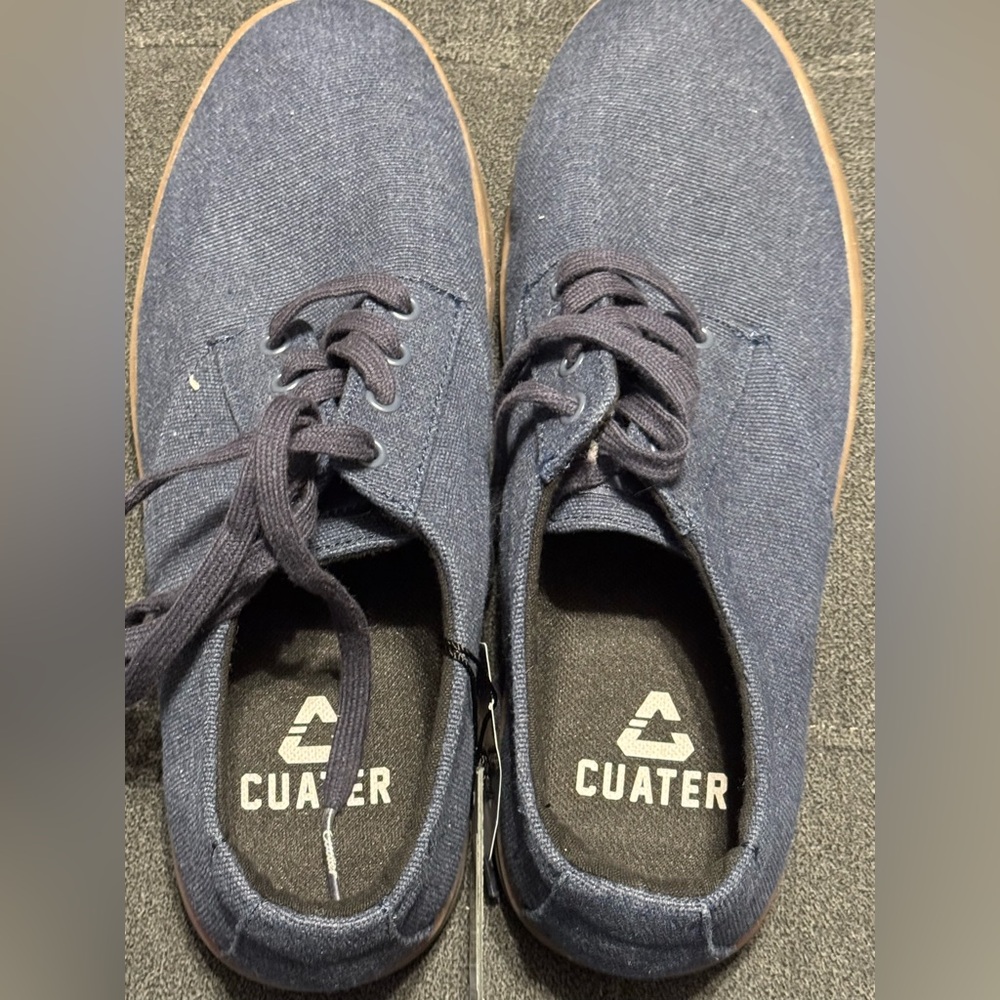 Cuater By Travis Mathew Shoes Mens 10 Blue Canvas Low‎ Top Walking Sneakers